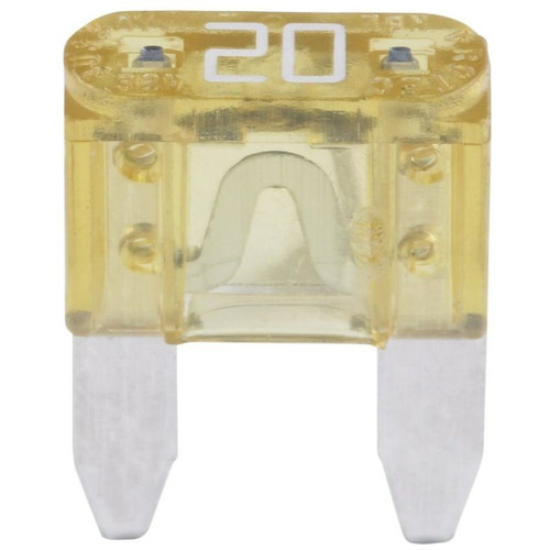 Bussmann ATM-20  Yellow ATM 20 Amp Fast-Acting Automotive Mini Blade Fuses - 5 per Box Image 0