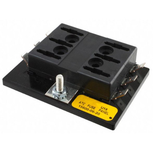 Bussmann BP15600-06-20  6 Position ATC Footprint Fuse Panel Block Image 0