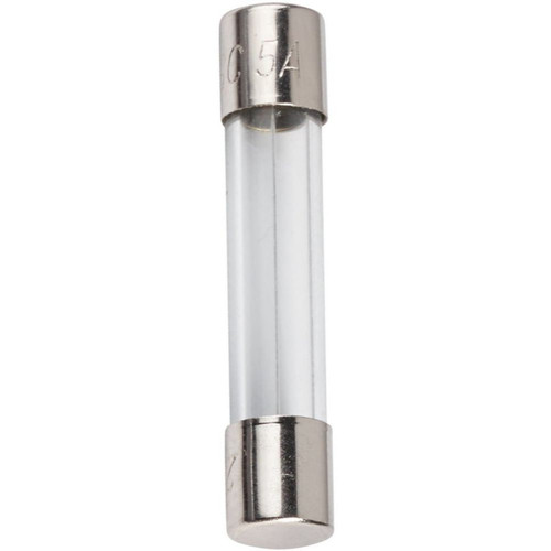 Bussmann BP/AGC-5-RP  AGC 5 Amp Fast-Acting Glass Tube Fuses 1/4" x 1-1/4" - 5 per Card Image 0