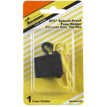 Bussmann BP/HHG-RP  In-Line ATC Blade Fuse Holder with Cover (30 Amp Max) Image 1