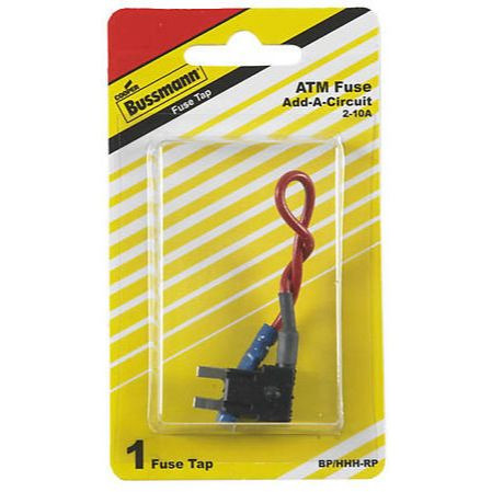 Bussmann BP/HHH-RP  Add-a-line ATM Blade Mini Fuse Adapter Makes 1 Circuit into 2 (10 Amp Max) Image 1