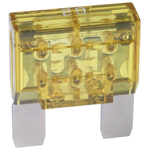 Bussmann BP/MAX-20-RP  Yellow MAXI (MAX) 20 Amp Fast-Acting Automotive Heavy Duty Blade Fuse Image 0