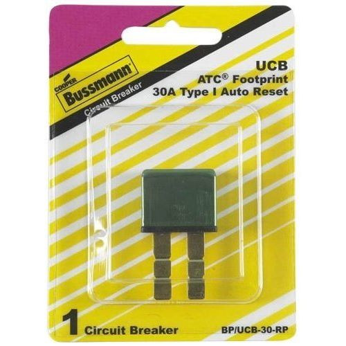 Bussmann BP/UCB-30-RP  Type I ATC Footprint 30 Amp Automatic Circuit Breaker with Snap-Off Blades Image 1