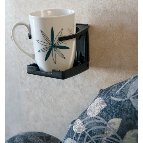 Camco 44044  Adjustable Drink Holder, Black. Image 2