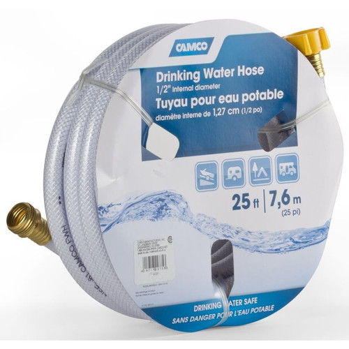 Camco 22735  25' x 1/2" TastePURE RV Fresh Drinking Water Hose Image 0