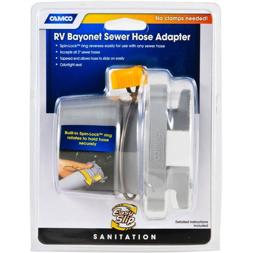 Camco 39173  Easy Slip RV Straight Hose Adapter Image 1