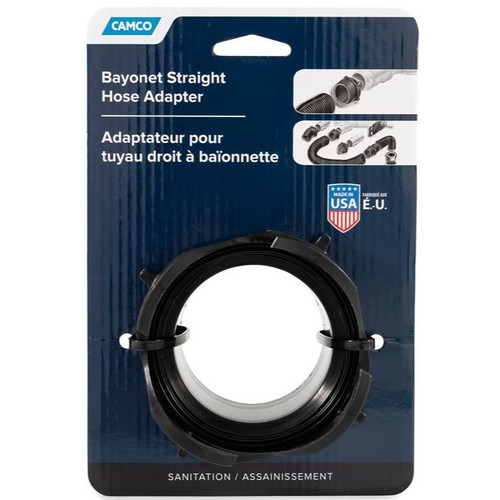Camco 39413  RV Sewer Hose Adapter Straight Image 1