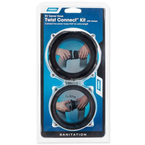 Camco 39543  3" RV Sewer Twist Connect Kit Image 1