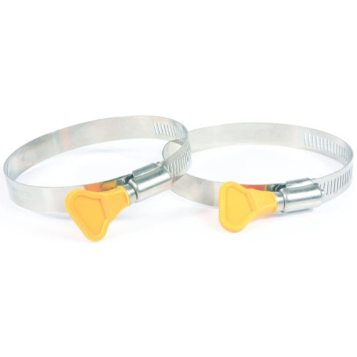 Camco 39553  3" RV Sewer Hose Twist-It Clamps - 2 per Package Image 0