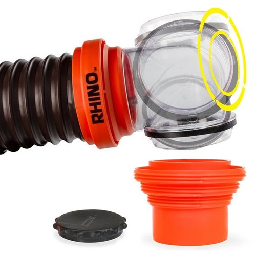 Camco 39761  15' RhinoFLEX RV Sewer Hose Kit Image 4