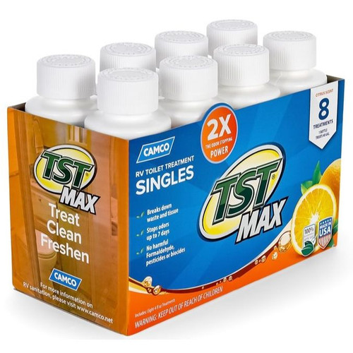Camco 41191  RV Toilet Treatment Concentrated Singles 4oz Bottles - 8 per package Image 2