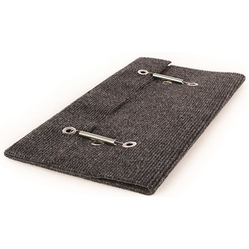 Camco 42925  18" Wrap Around RV Step Rug - Gray Image 4