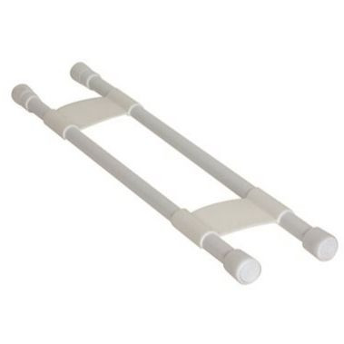 Camco 44073  16" to 28" RV Double Refrigerator Securing Bar - White Image 1