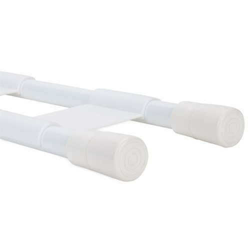 Camco 44093  10" to 17" RV Double Cupboard Securing Bar - White Image 2 Camco 44093  10" to 17" RV Double Cupboard Securing Bar - White Image 2