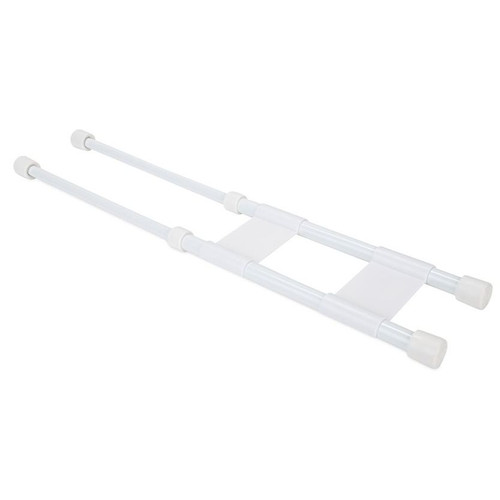 Camco 44093  10" to 17" RV Double Cupboard Securing Bar - White Image 3 Camco 44093  10" to 17" RV Double Cupboard Securing Bar - White Image 3