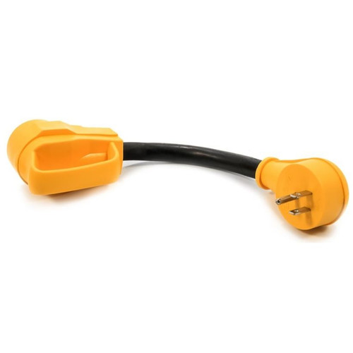 Camco 55163  12" RV Electrical Adapter Power Grip Dogbone - 125V / 1875W Image 0