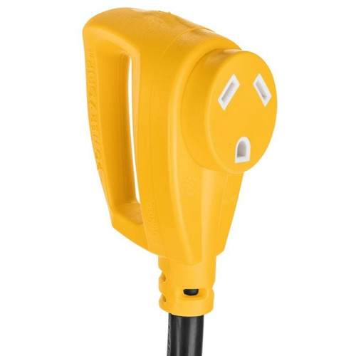Camco 55173  18" RV Electrical Adapter Power Grip Dogbone 90M / 90F125V / 3750W Image 4