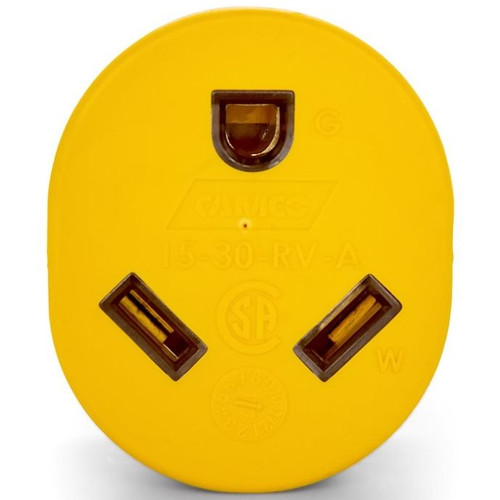 Camco 55223  Power Grip 15M/30F 125V RV Adapter Image 3