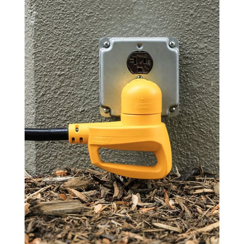 Camco 55325  RV Female Adapter 15M/30F 90 Degree Power Grip Image 1