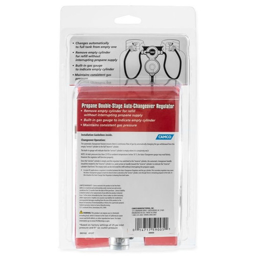Camco 59005  RV Propane Double-Stage Auto-Changeover Regulator Image 2