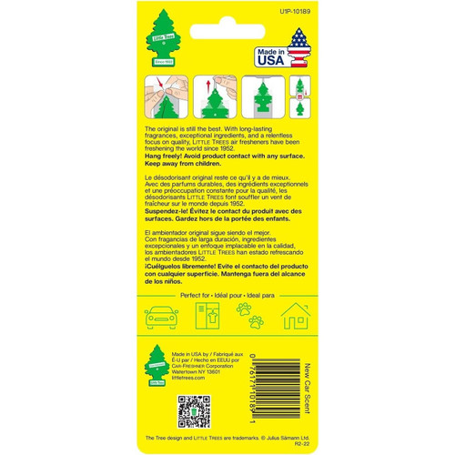 Little Trees U1P10189  Car Air Freshener New Car Scent - Single Tree per Package Image 2
