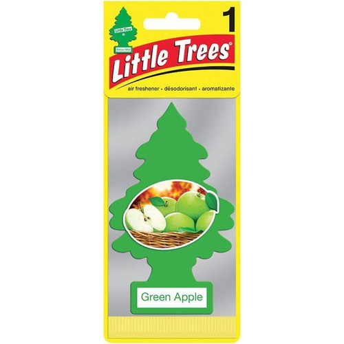 Little Trees U1P10316  Car Air Freshener Green Apple Scent - Single Tree per Package Image 1