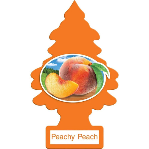 Little Trees U1P10319  Car Air Freshener Peachy Peach Scent - Single Tree per Package Image 0
