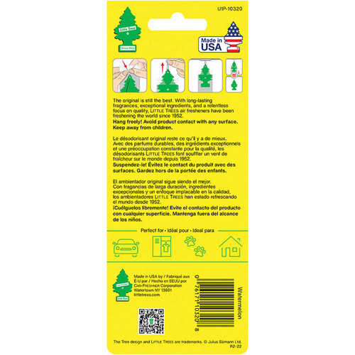 Little Trees U1P10320  Car Air Freshener Watermelon Scent - Single Tree per Package Image 2