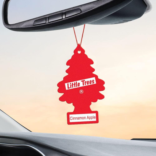 Little Trees U1P10338  Car Air Freshener Cinnamon Apple Scent - Single Tree per Package Image 3