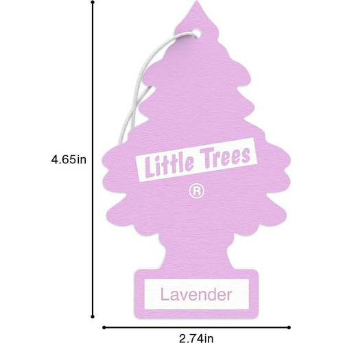 Little Trees U1P10435  Car Air Freshener Lavender Scent - Single Tree per Package Image 6