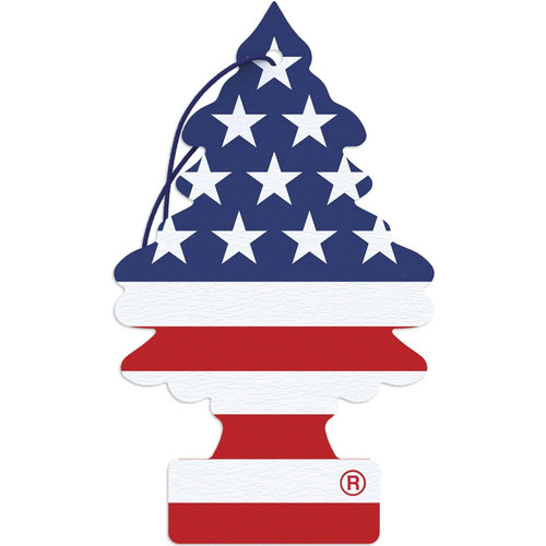 Little Trees U1P10945  Car Air Freshener America (Vanilla Pride) Scent - Single Tree per Package Image 0