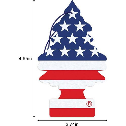Little Trees U1P10945  Car Air Freshener America (Vanilla Pride) Scent - Single Tree per Package Image 6