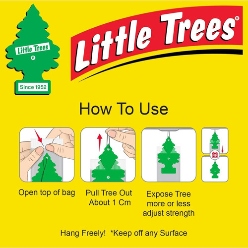 Little Trees U1P10967  Car Air Freshener Piña Colada Scent - Single Tree per Package Image 5