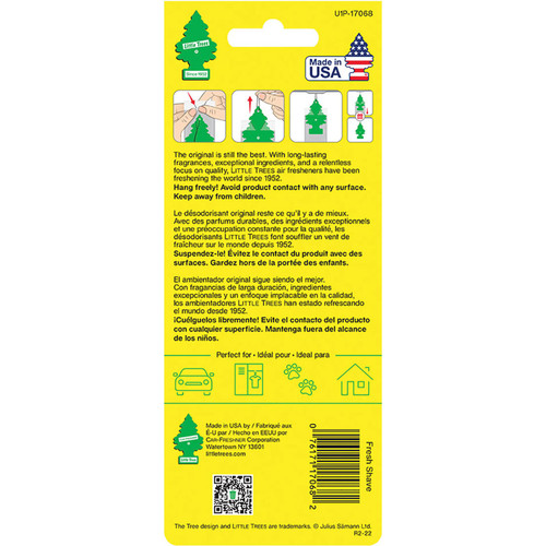 Little Trees U1P17068  Car Air Freshener Fresh Shave Scent - Single Tree per Package Image 2