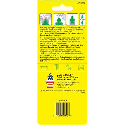 Little Trees U1P17146  Car Air Freshener True North Scent - Single Tree per Package Image 2