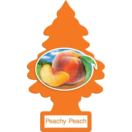 Little Trees U3S32019  Car Air Freshener Peachy Peach Scent - 3 Trees per Package Image 0