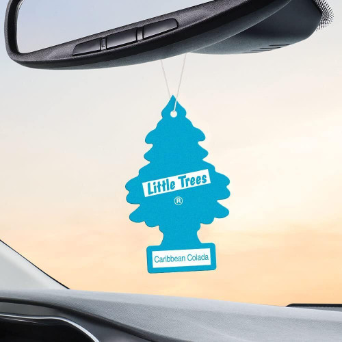 Little Trees U3S32024  Car Air Freshener Caribbean Colada Scent - 3 Trees per Package Image 3