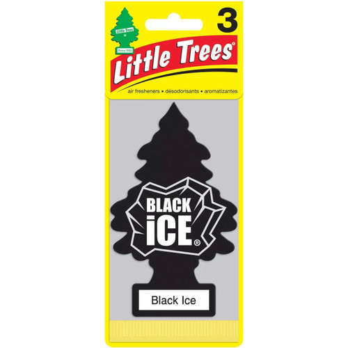 Little Trees U3S32055  Car Air Freshener Black Ice Scent - 3 Trees per Package Image 1