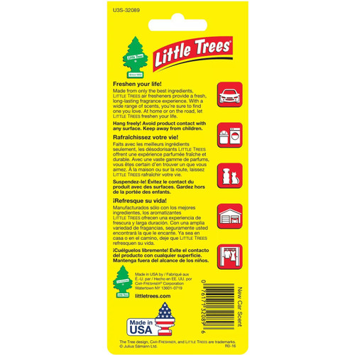Little Trees U3S32089  Car Air Freshener New Car Scent - 3 Trees per Package Image 2