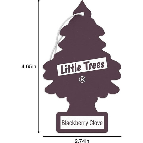Little Trees U3S37343  Car Air Freshener Blackberry Clove Scent - 3 Trees per Package Image 6