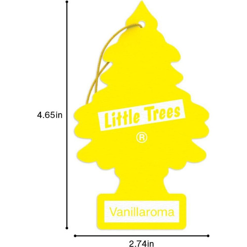 Little Trees U6P60105  Car Air Freshener Vanillaroma Scent - 6 Trees per Package Image 6