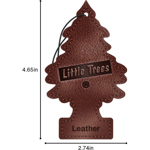 Little Trees U6P60290  Car Air Freshener Leather Scent - 6 Trees per Package Image 6