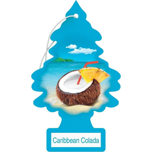 Little Trees U6P60324  Car Air Freshener Caribbean Colada Scent - 6 Trees per Package Image 0