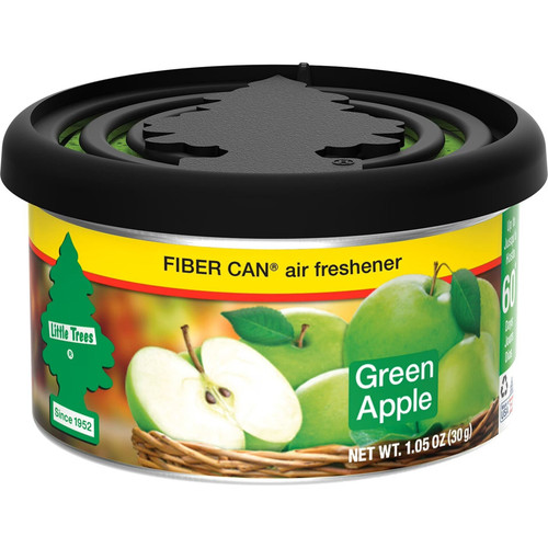 Little Trees UFC-17816-24  Fiber Can Air Freshener Green Apple Scent Image 0