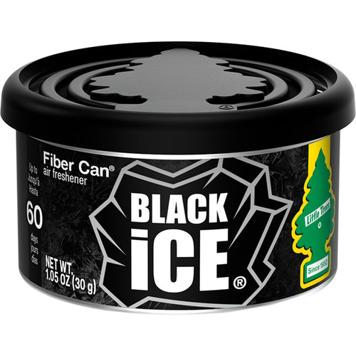 Little Trees UFC-17855-24  Fiber Can Air Freshener Black Ice Scent Image 0