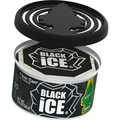 Little Trees UFC-17855-24  Fiber Can Air Freshener Black Ice Scent Image 5