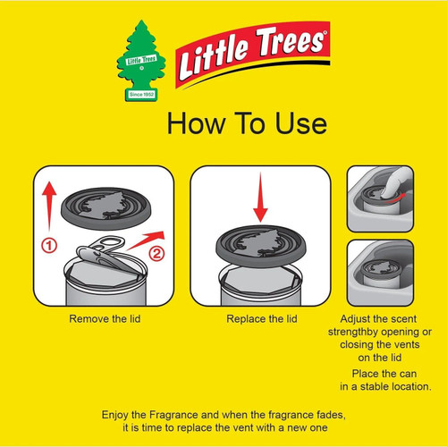 Little Trees UFC-17889-24  Fiber Can Air Freshener New Car Scent Image 6