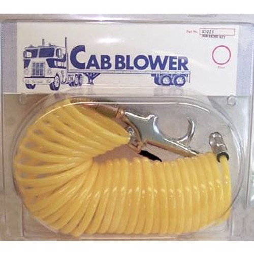 Cab Blower 10025  25' Coiled Air Hose with Swivel Fittings and Quick Connect Coupler Image 0 Cab Blower 10025  25' Coiled Air Hose with Swivel Fittings and Quick Connect Coupler Image 0