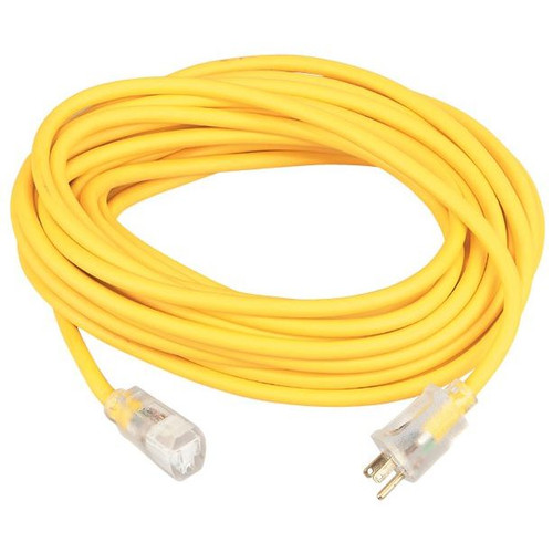 Southwire 01689  100' Polar/Solar Jacketed 12/3 SJEOW Outdoor Extension Cord with Lighted End Image 0