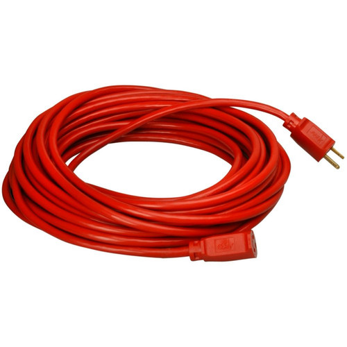 Southwire 02407  25' Vinyl Jacketed 14/3 SJTW Outdoor Extension Cord - Red Image 0
